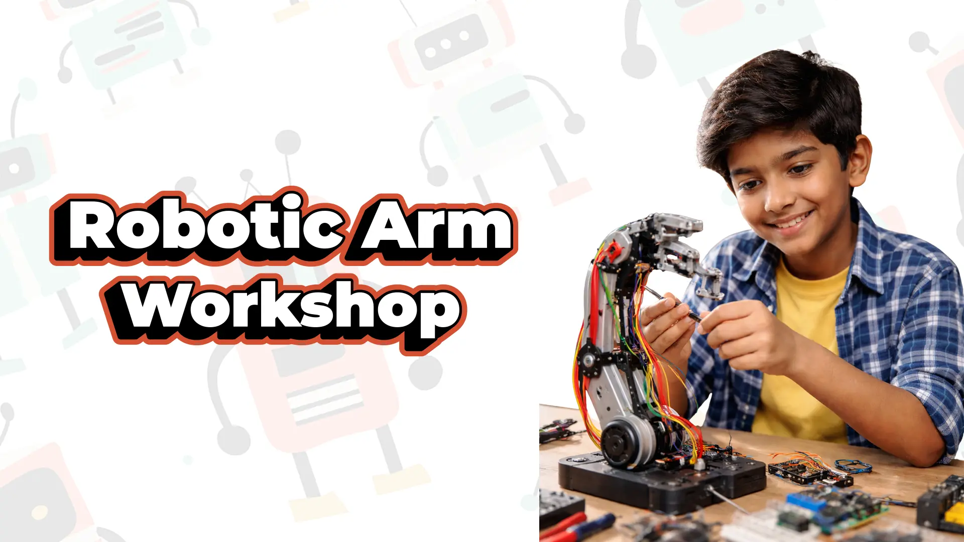Robotics Arm Control Workshop Banner